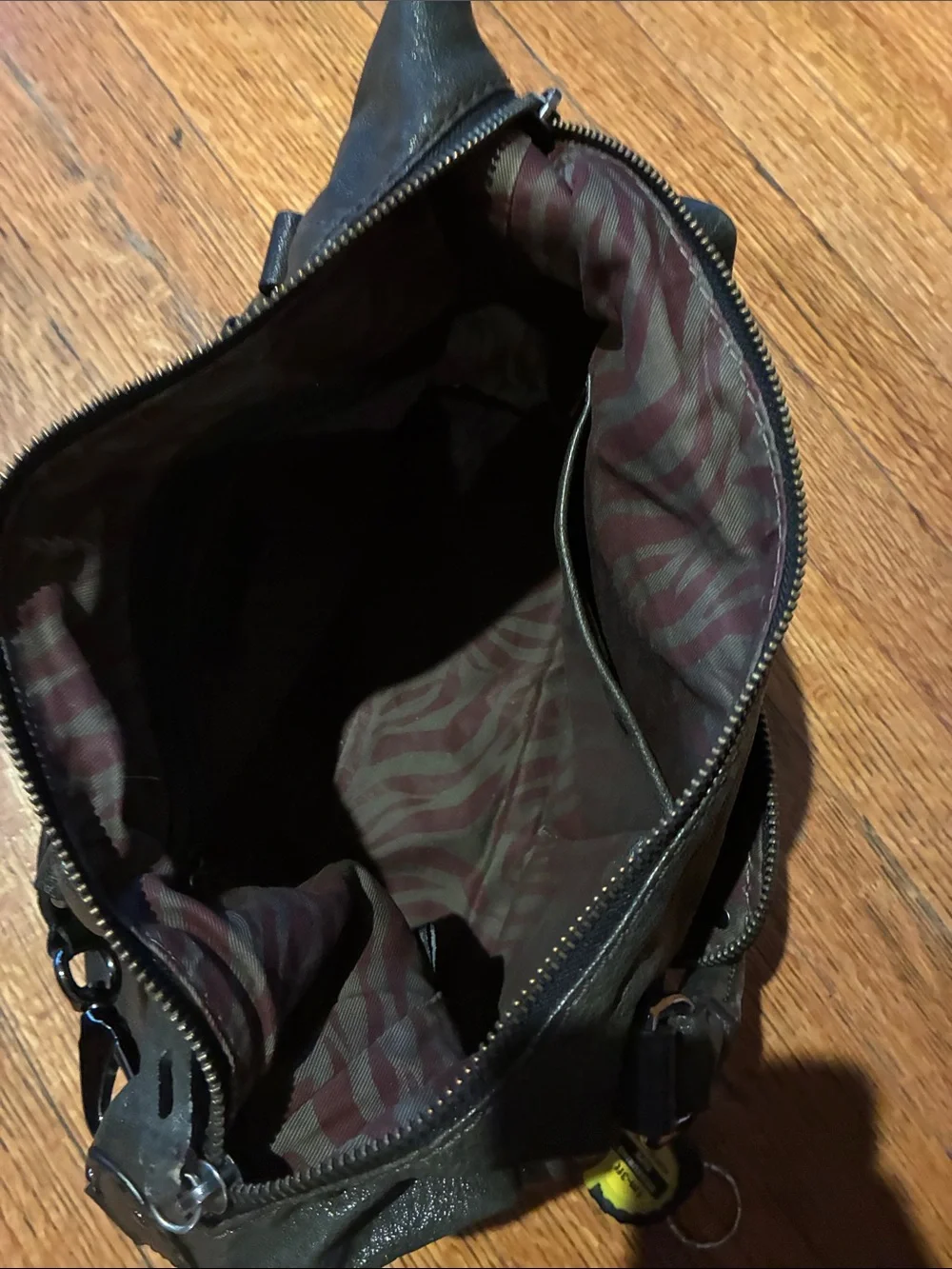 Antonio Melanie Dark Army Green Hobo Bag